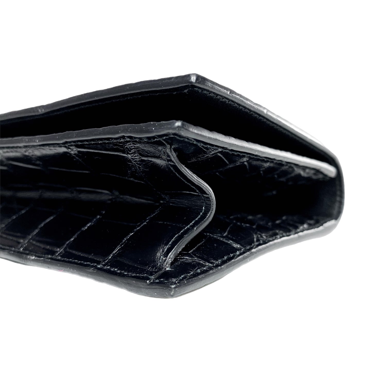 Gucci Black Crocodile Clutch