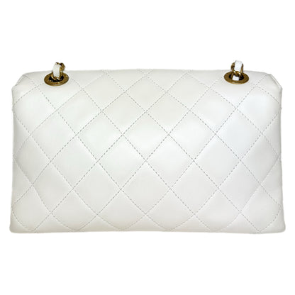 Chanel White Enchained Flap Bag