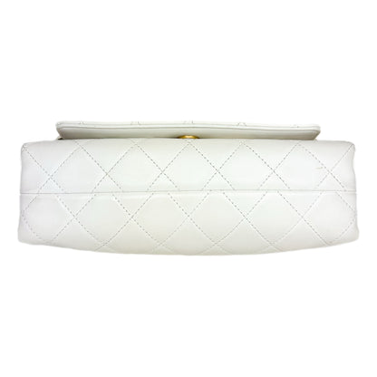 Chanel White Enchained Flap Bag