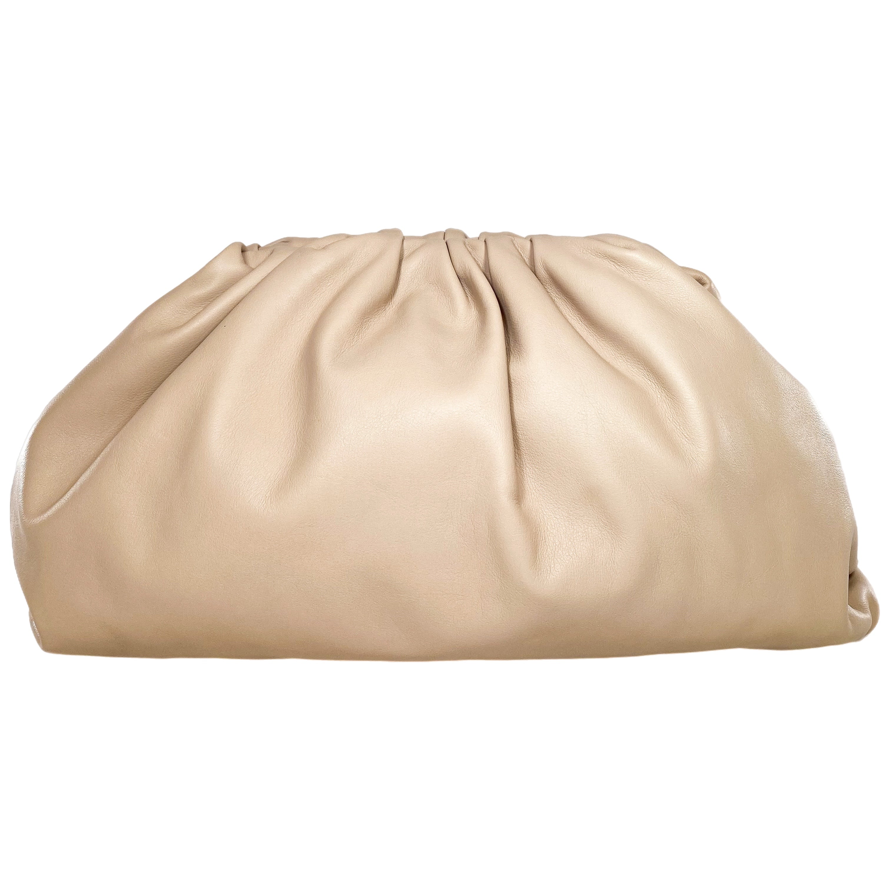 Bottega Veneta Nude Oversized Pouch