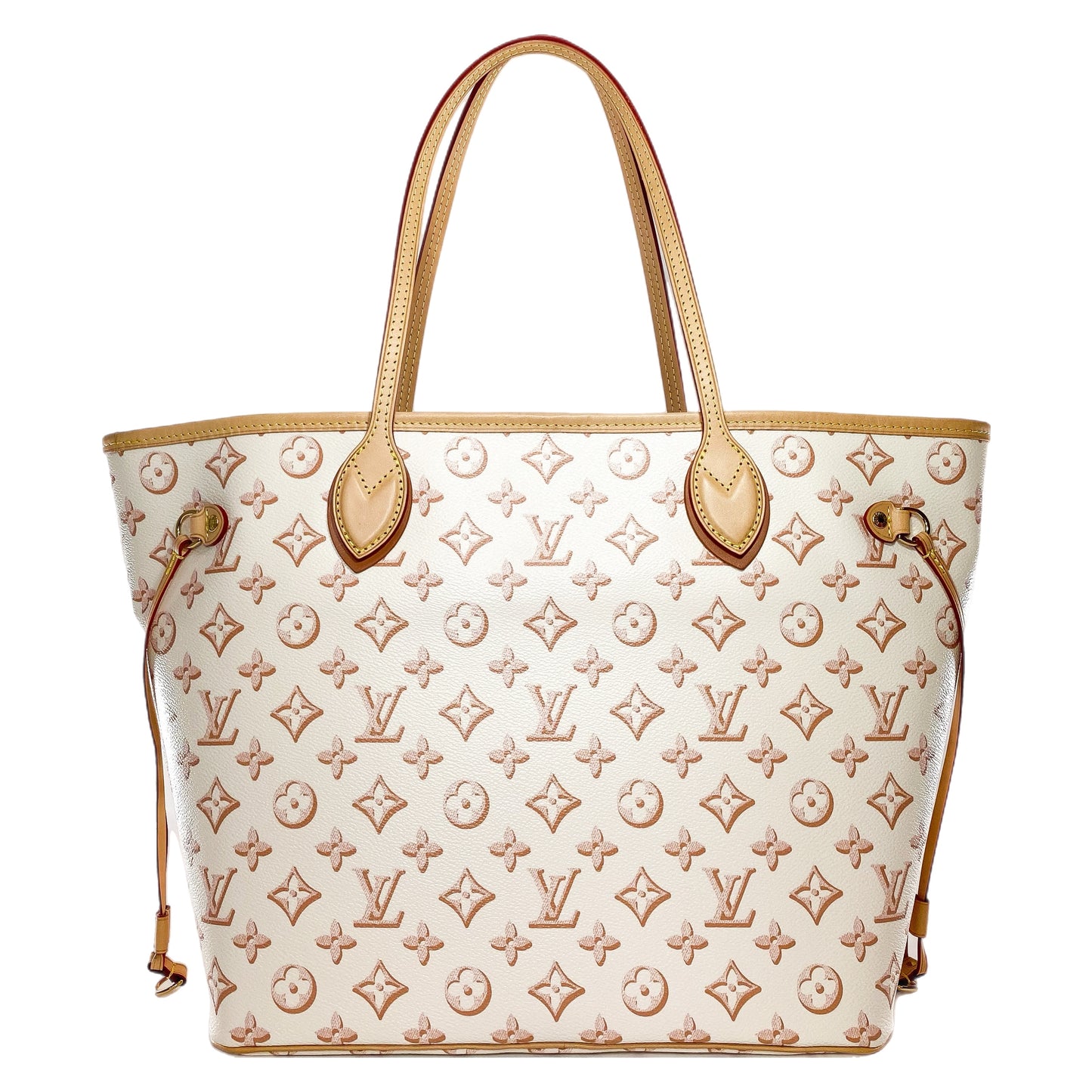 Louis Vuitton Beige Clair Fall for You Monogram Neverfull Tote