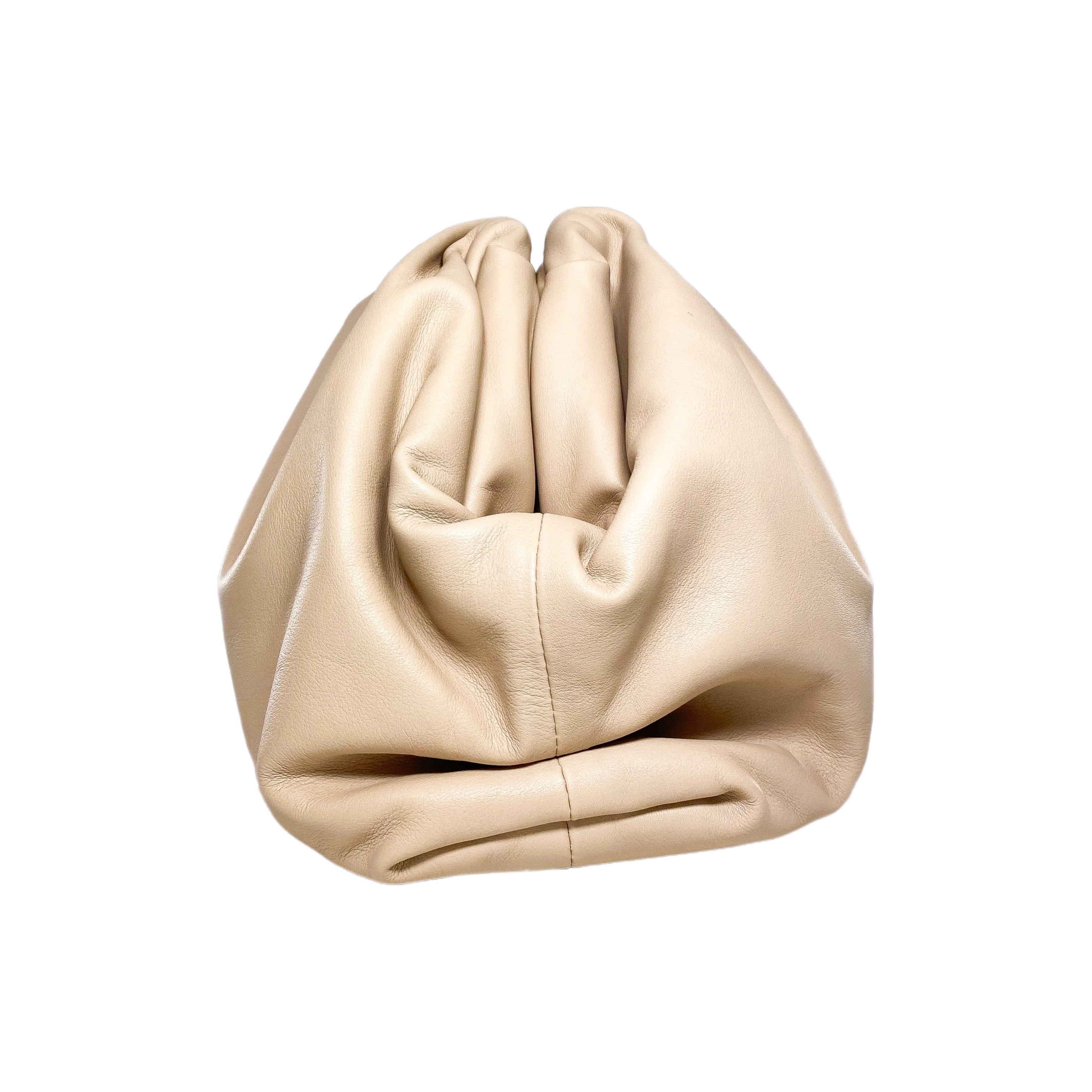 Bottega Veneta Nude Oversized Pouch