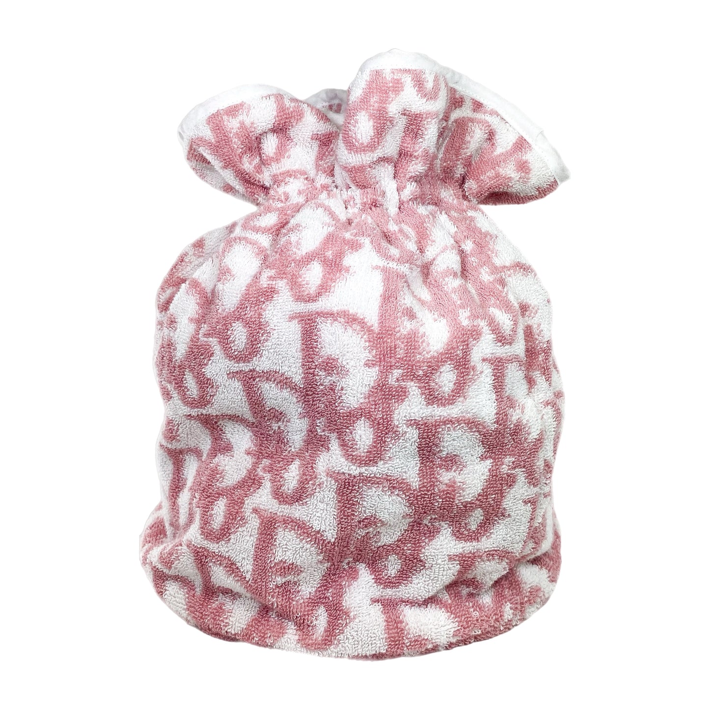 Dior Pink White Trotter Terry Pouch