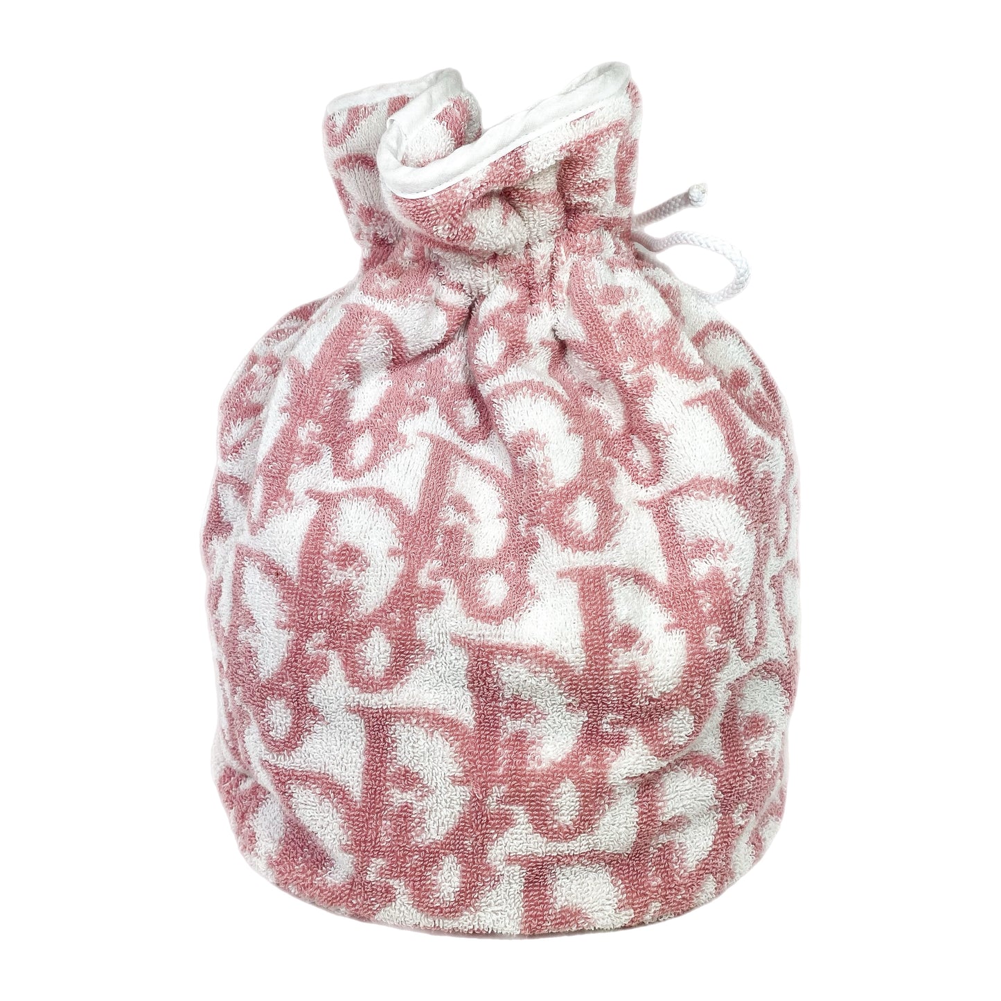 Dior Pink White Trotter Terry Pouch