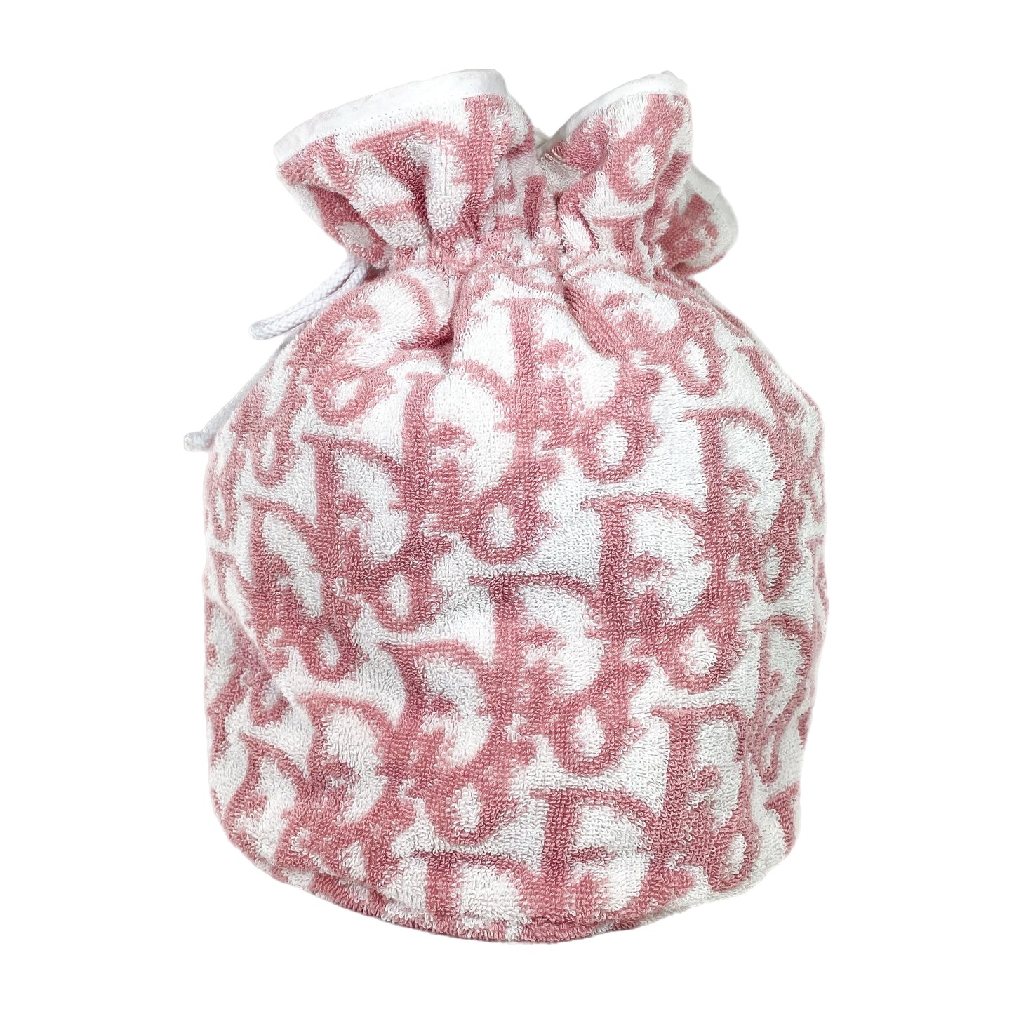 Dior Pink White Trotter Terry Pouch