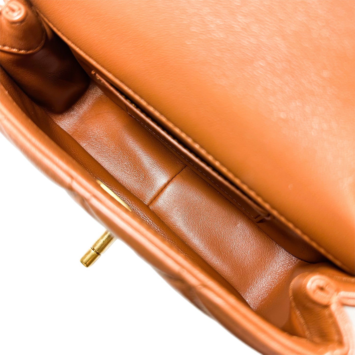 Chanel Caramel Brown Paris-Dakar Wenge Wood Mini Rectangular Flap Bag