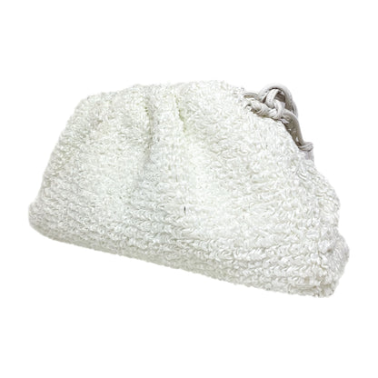 Bottega Veneta White The Pouch Curly Raffia