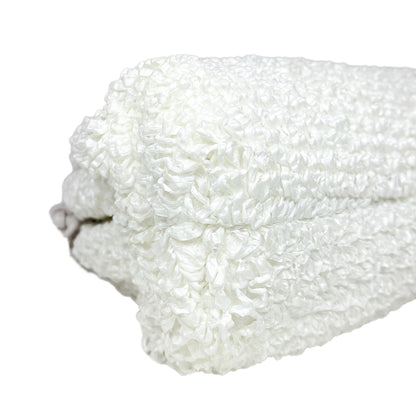 Bottega Veneta White The Pouch Curly Raffia