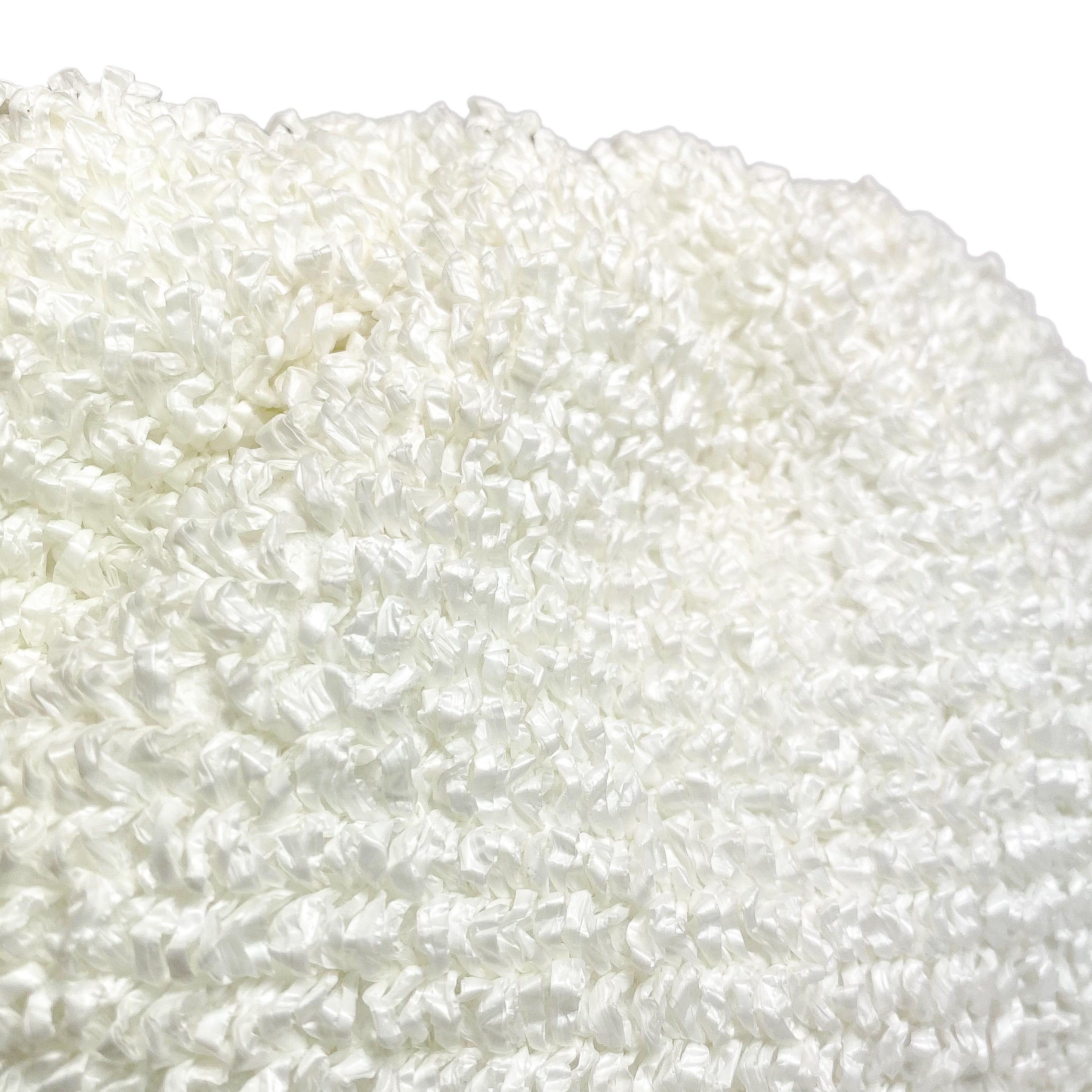 Bottega Veneta White The Pouch Curly Raffia