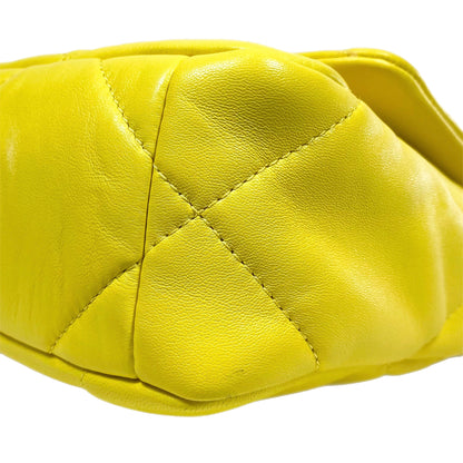 Chanel Yellow Lambskin Medium 19