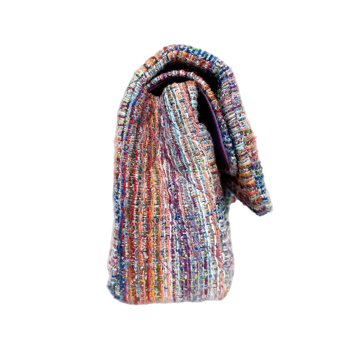 Chanel Multicolor Rainbow Chain Double Flap Bag