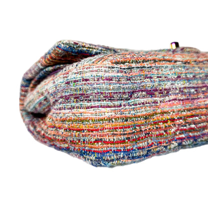 Chanel Multicolor Rainbow Chain Double Flap Bag