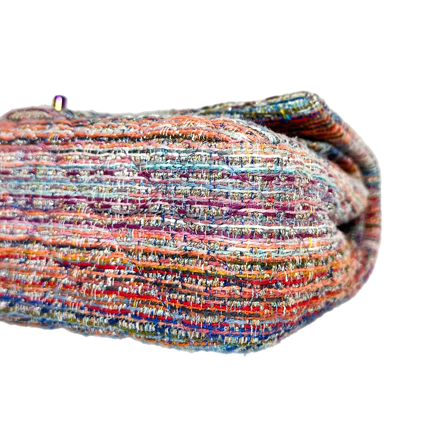 Chanel Multicolor Rainbow Chain Double Flap Bag