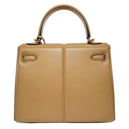 Hermes Kelly 25 Chai Swift Padded Sellier Gold Hardware