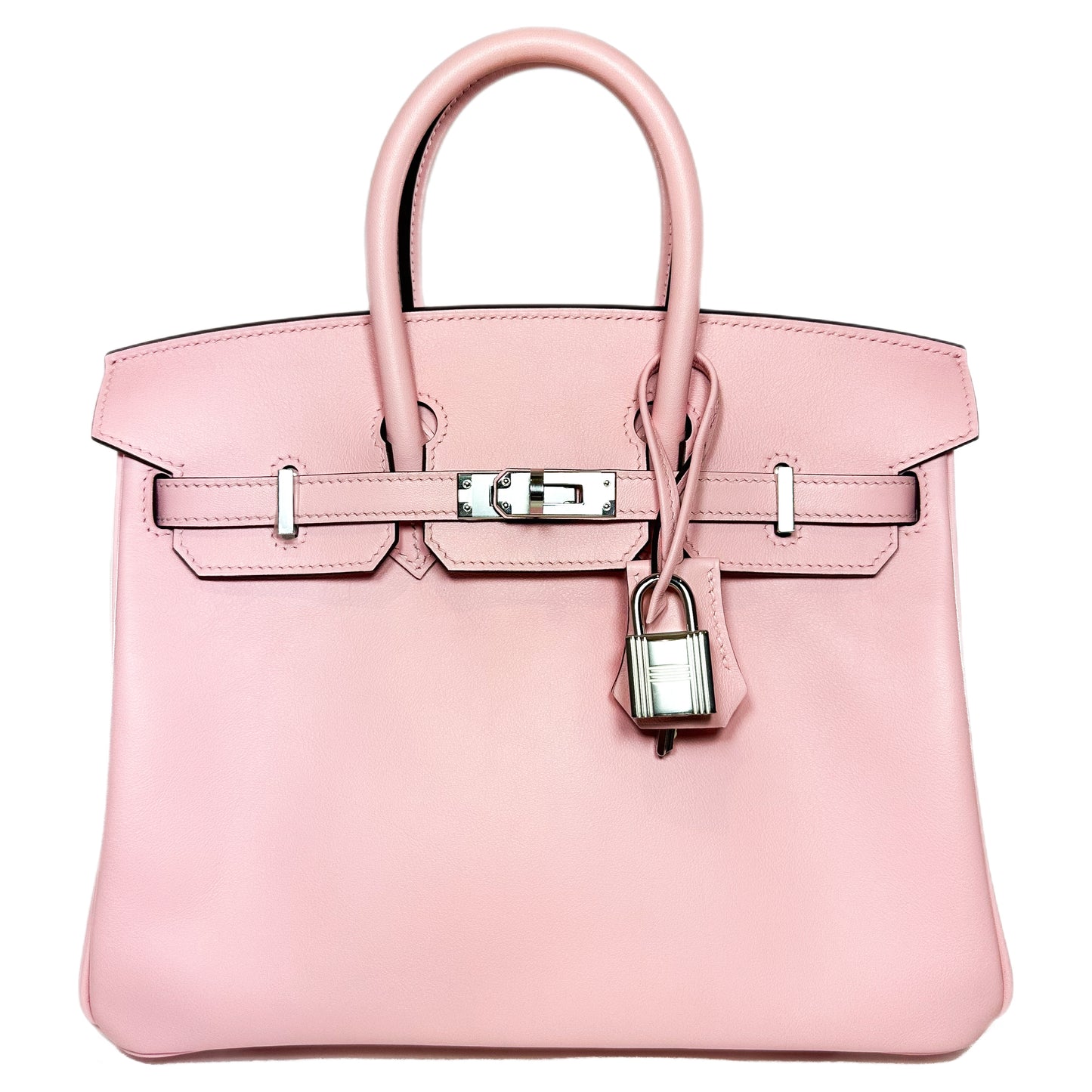 Hermes Birkin 25 Rose Sakura Swift Palladium Hardware