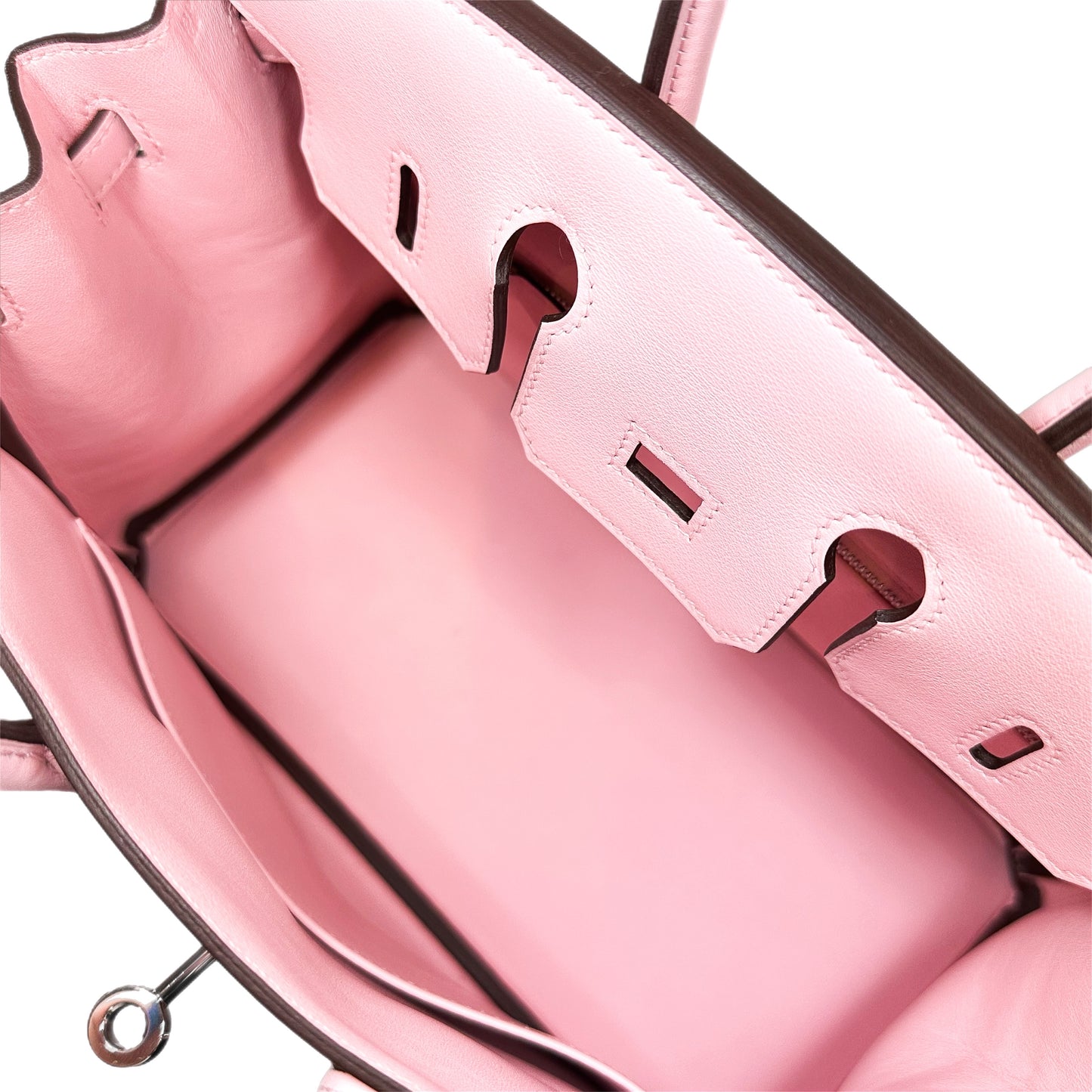 Hermes Birkin 25 Rose Sakura Swift Palladium Hardware