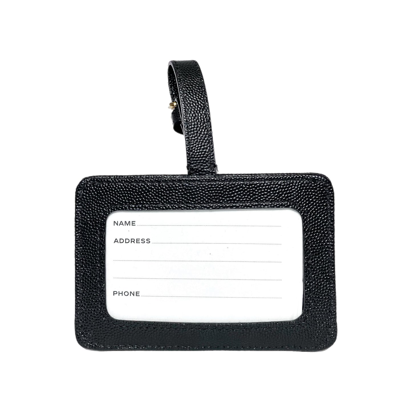 Chanel Black Luggage Tag