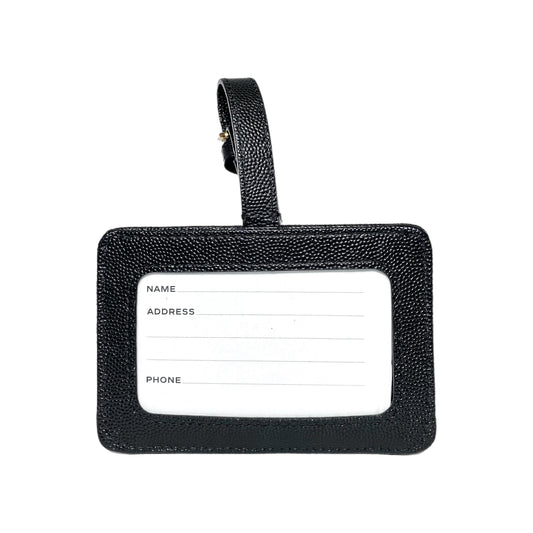 Chanel Black Luggage Tag