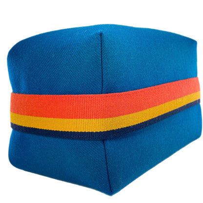 Hermès Bride-a-Brac Blue Paon Wool Rocabar Large Vanity Case