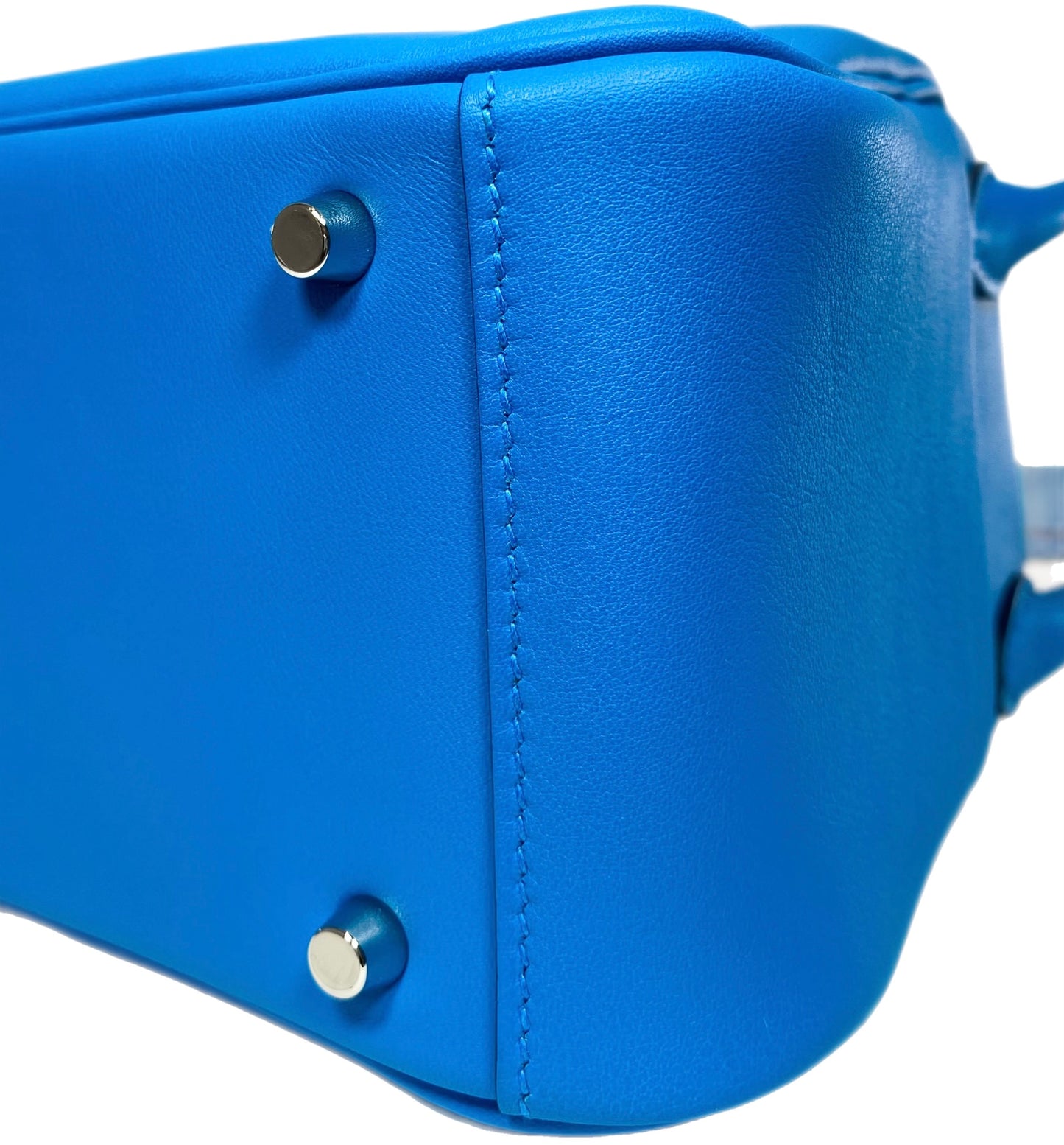 Hermes Mini Lindy 20 Bleu Frida Swift Palladium Hardware