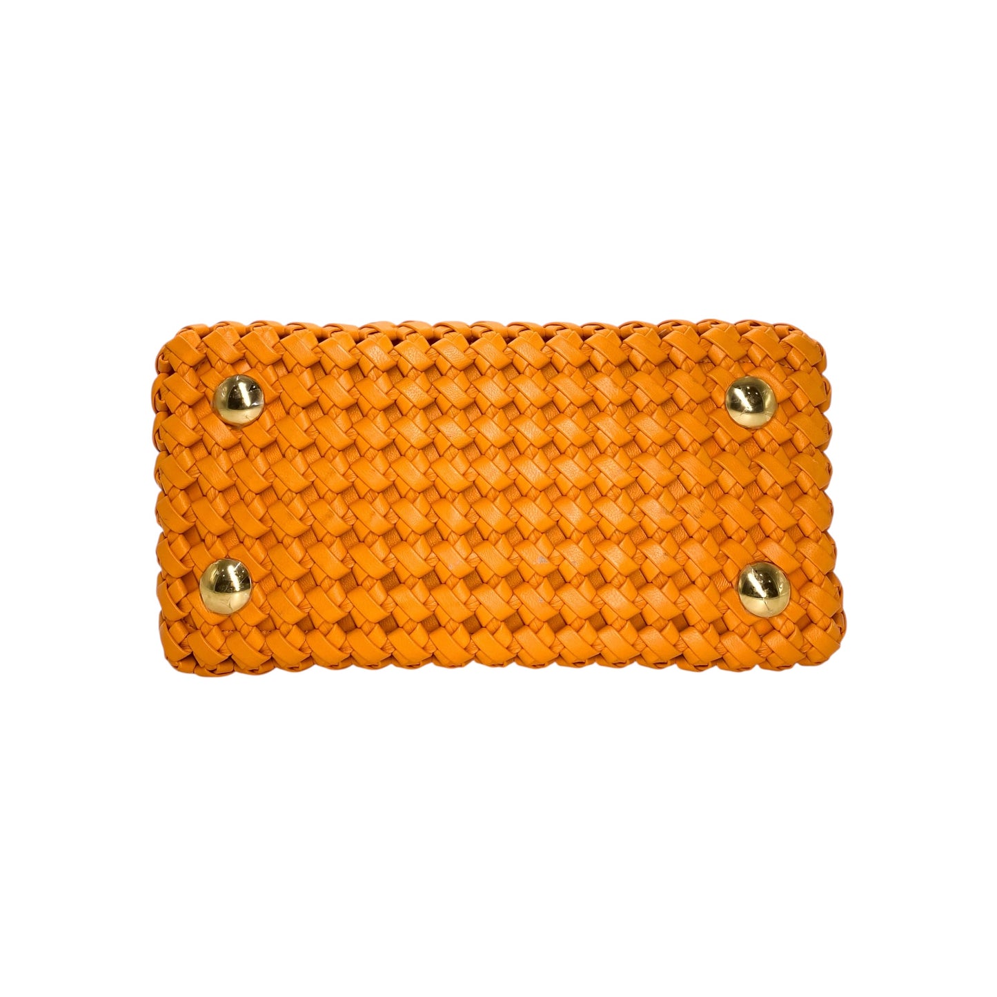 Fendi Orange Woven Peekaboo
