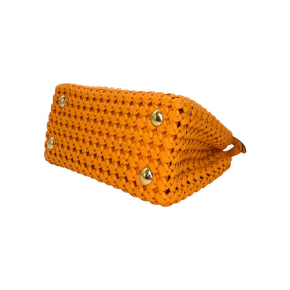 Fendi Orange Woven Peekaboo
