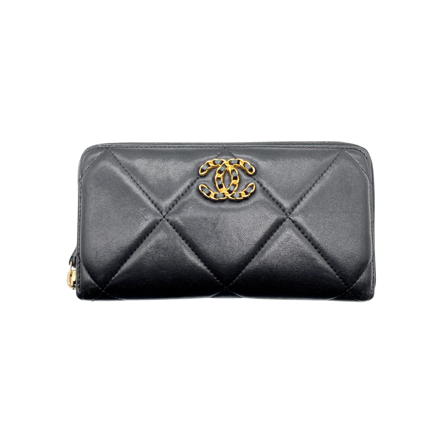 Chanel 19 Black Zippy Wallet