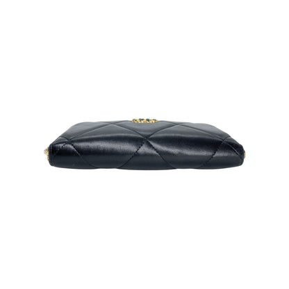 Chanel 19 Black Zippy Wallet
