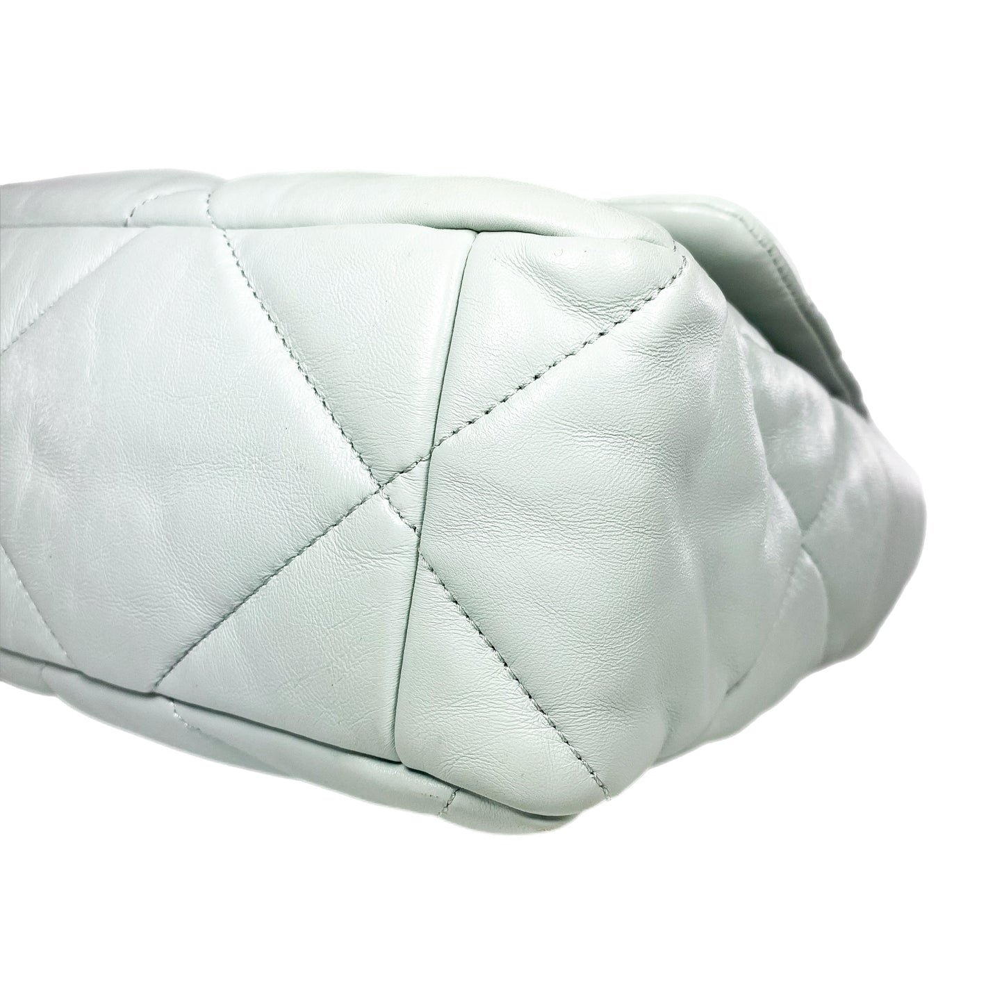 Chanel 19 Large Light Gray Flap Bag