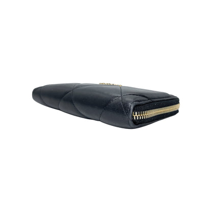 Chanel 19 Black Zippy Wallet