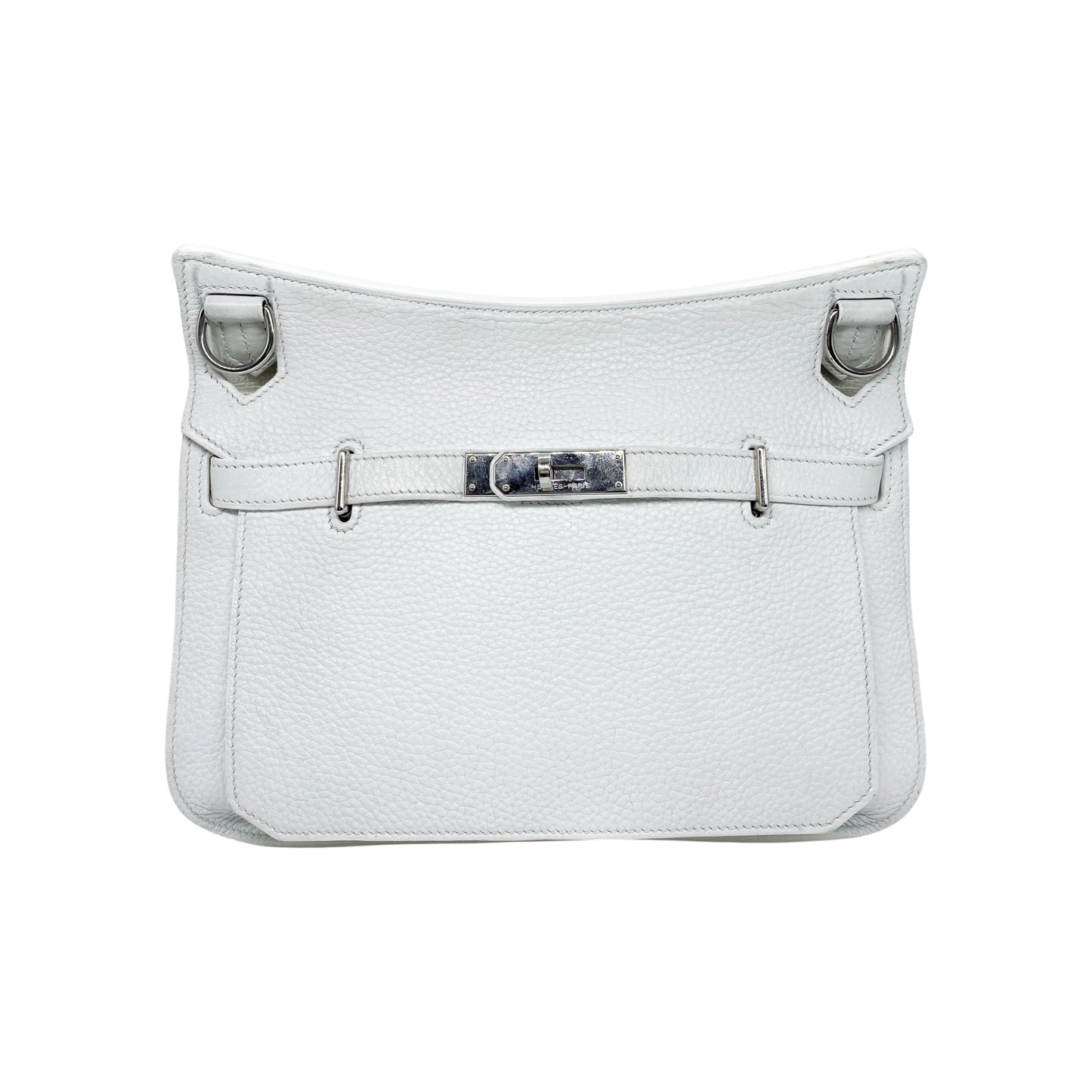 Hermes Jypsiere 28 White Clemence Palladium Hardware