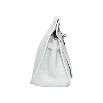 Hermes Jypsiere 28 White Clemence Palladium Hardware
