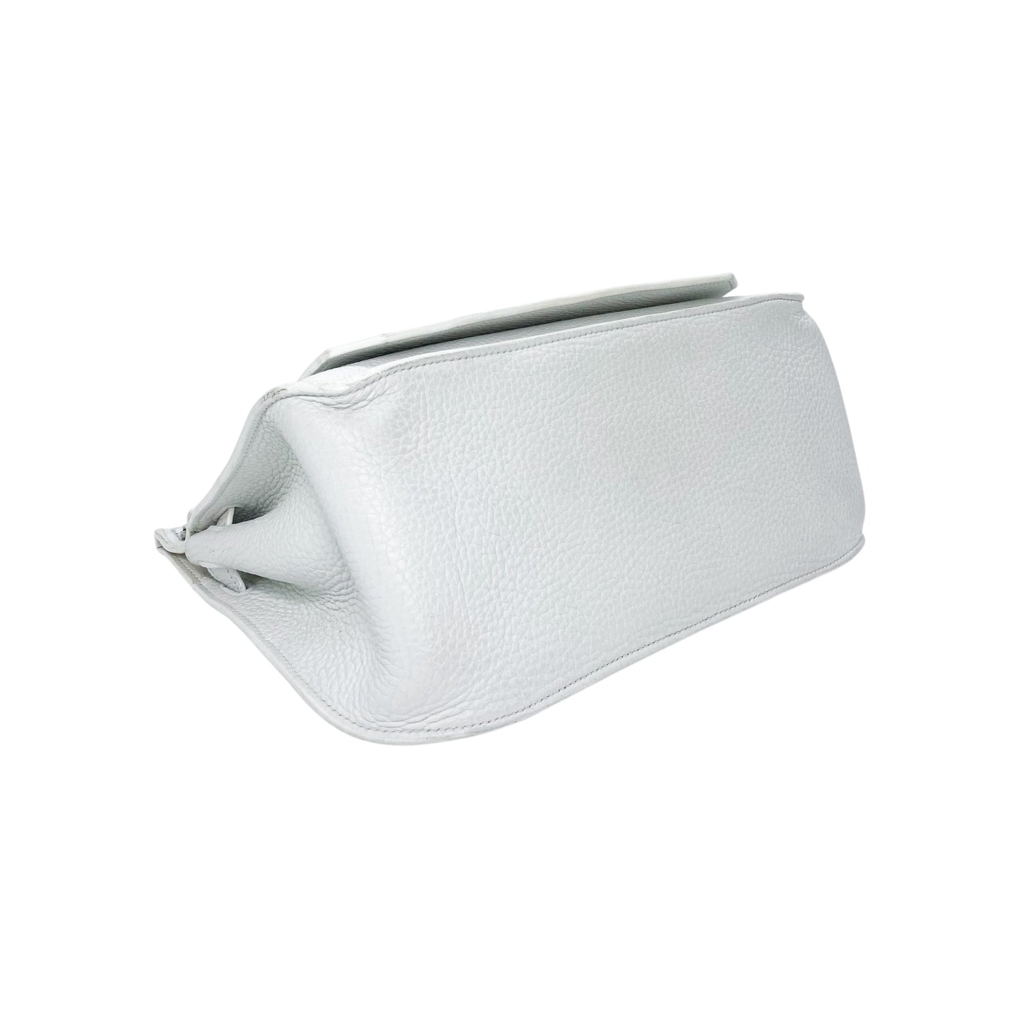 Hermes Jypsiere 28 White Clemence Palladium Hardware
