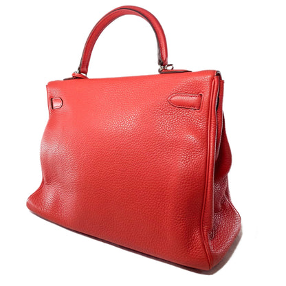 Hermes Kelly 35 Rose Jaipur Togo Palladium Hardware