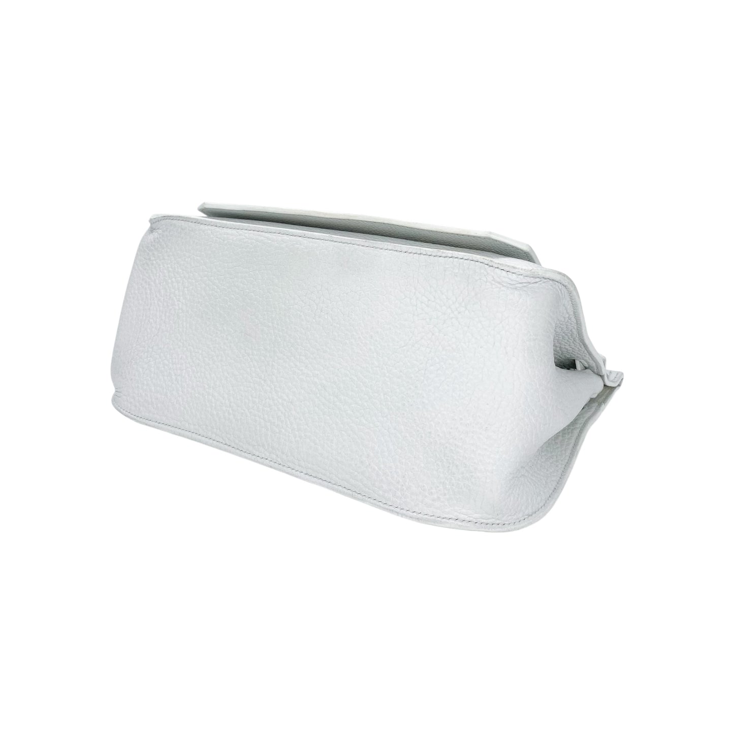 Hermes Jypsiere 28 White Clemence Palladium Hardware