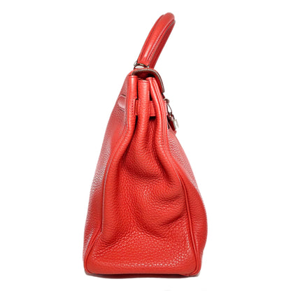 Hermes Kelly 35 Rose Jaipur Togo Palladium Hardware