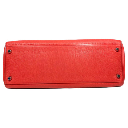 Hermes Kelly 35 Rose Jaipur Togo Palladium Hardware