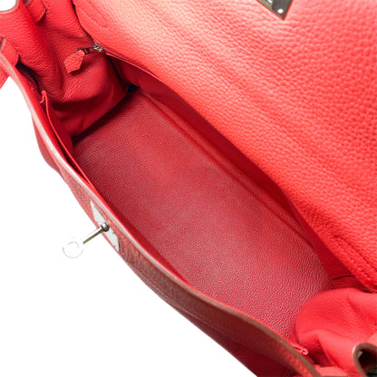 Hermes Kelly 35 Rose Jaipur Togo Palladium Hardware
