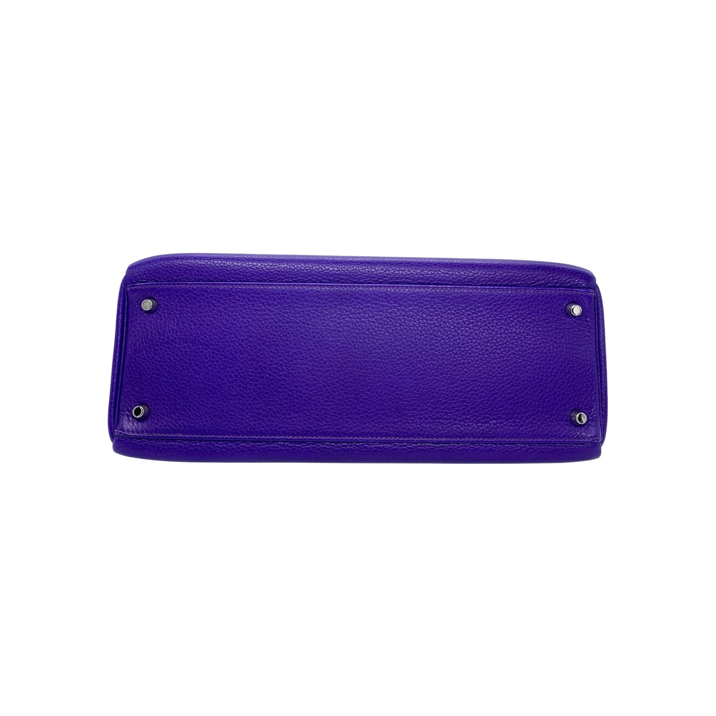 Hermes Kelly 35 Iris Clemence Palladium Hardware