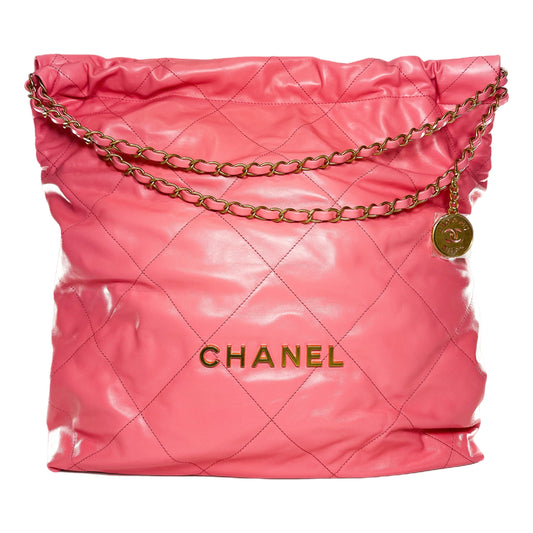 Chanel 22 Large Coral Pink