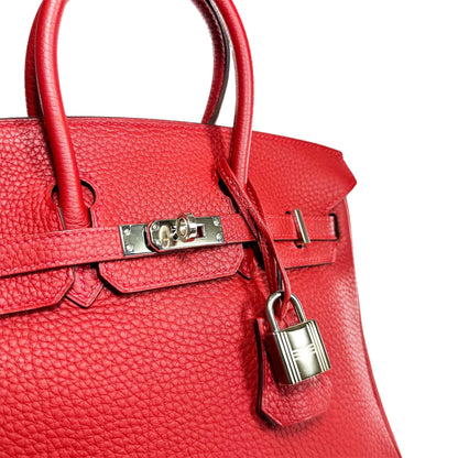 Hermes Birkin 25 Rouge Grenat Togo Palladium Hardware