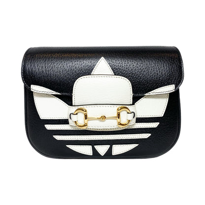 Gucci x Adidas Black Horsebit 1955 Shoulder Bag