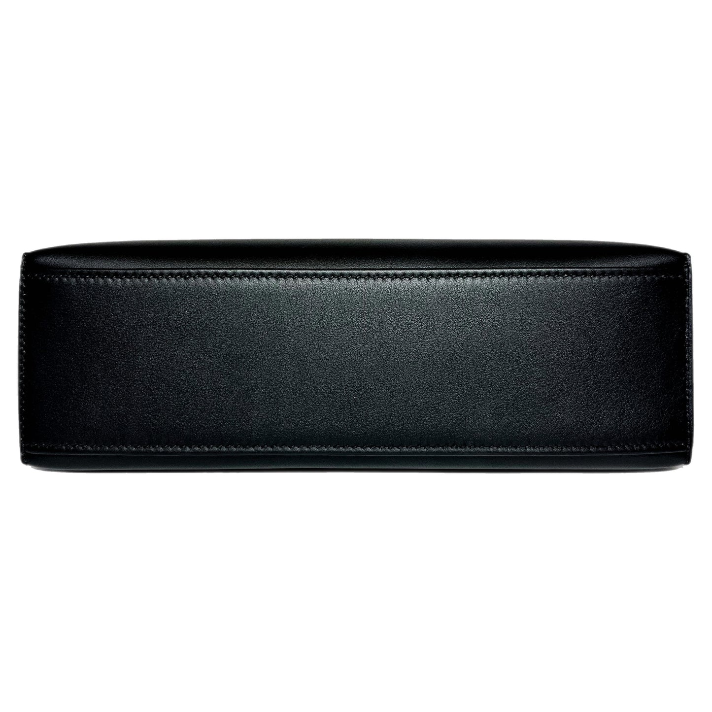 Hermes Kelly Pochette Black Swift Palladium Hardware