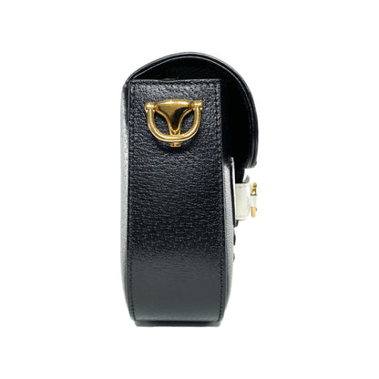 Gucci x Adidas Black Horsebit 1955 Shoulder Bag