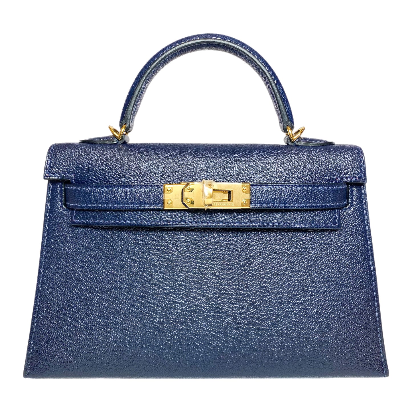Hermes Mini Kelly 20 HSS Blue Nuit Rose Mexico Chevre Gold Hardware