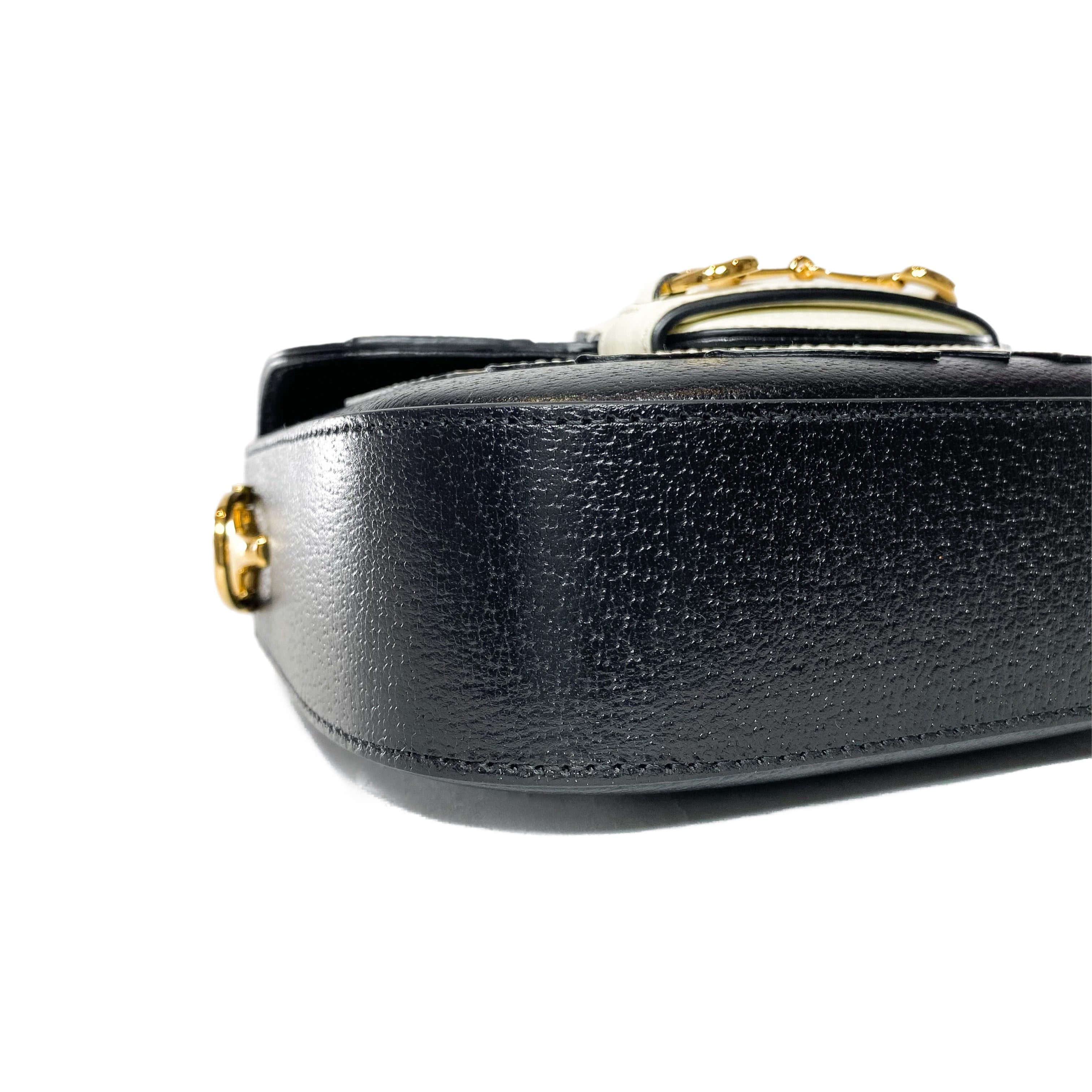 Gucci x Adidas Black Horsebit 1955 Shoulder Bag – Consign of the