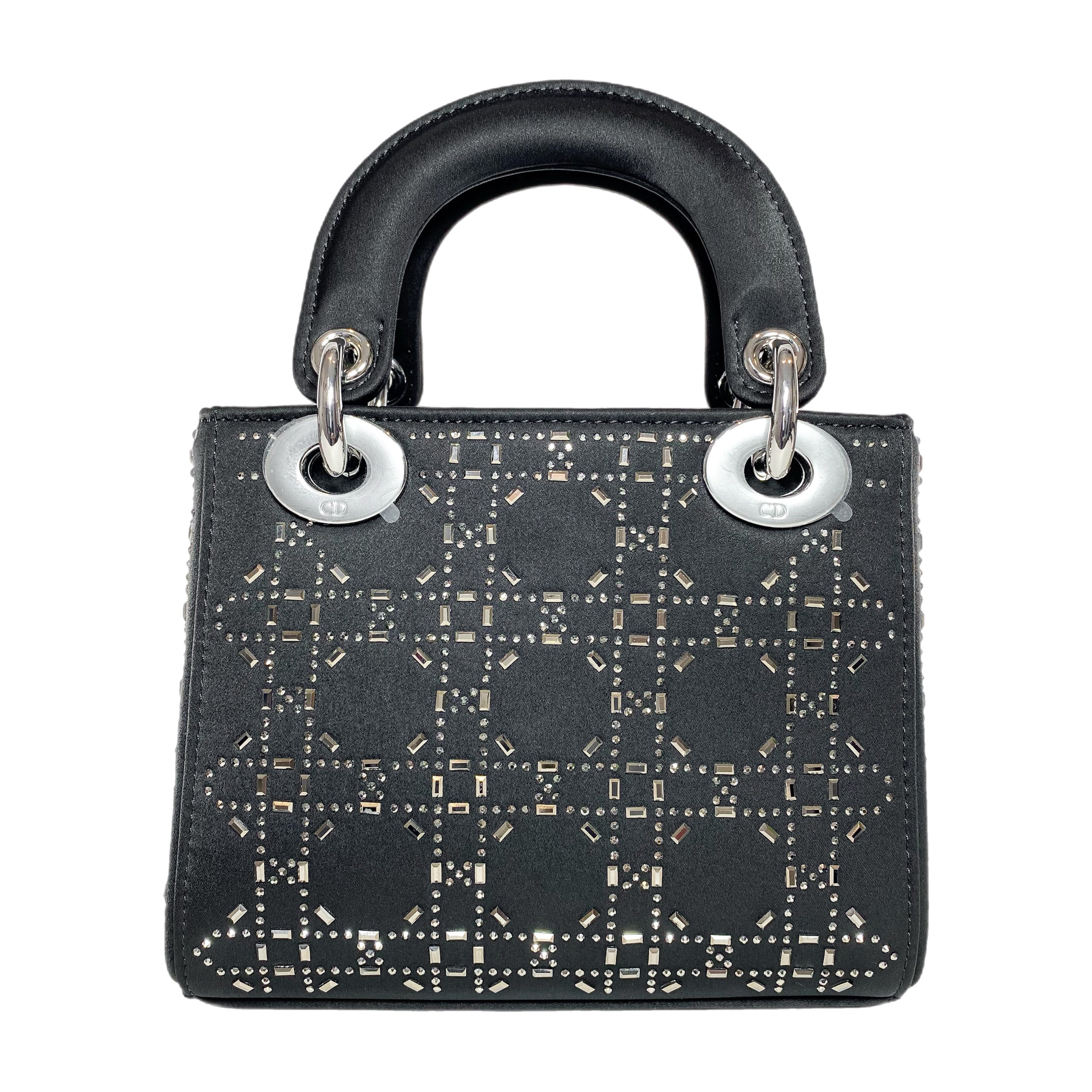 【Mint】レディディオール ウルトラグロッシー　Diorブラック Dior Black Strass Cannage Mini Lady Dior – Consign of the Times ™