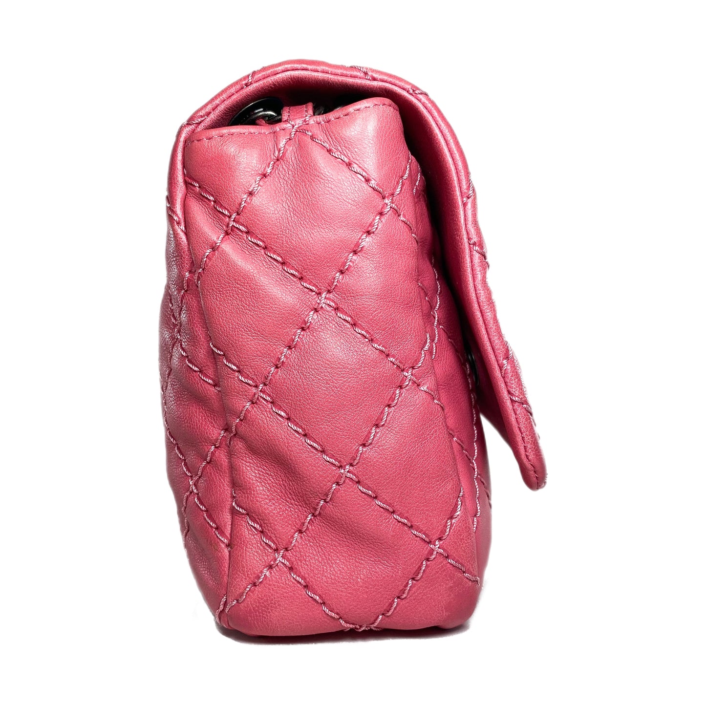 Chanel Pink Natural Beauty Split Pocket Flap Bag