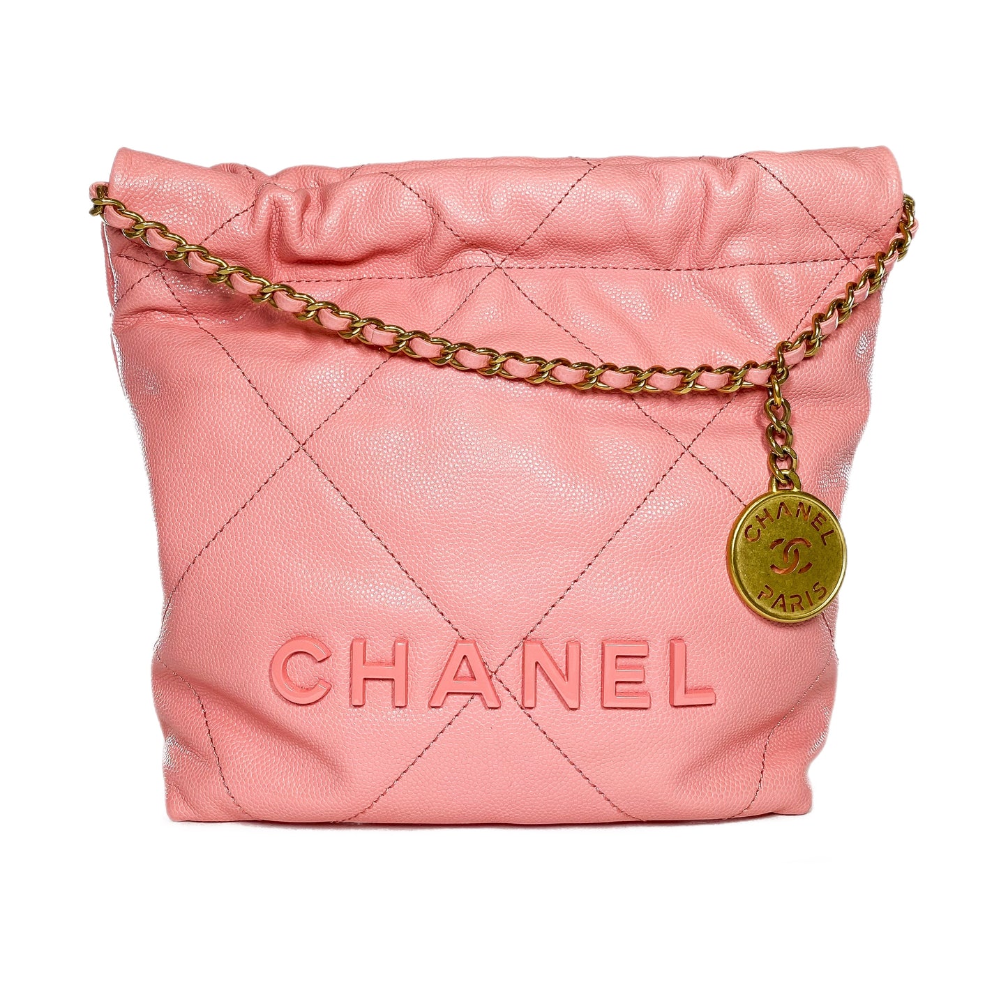 Chanel 22 Coral Pink Mini