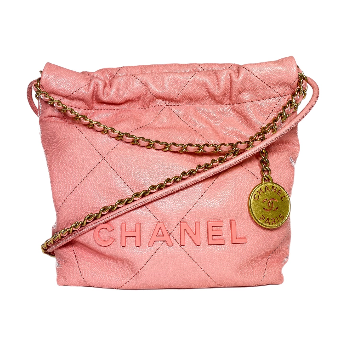 Chanel 22 Coral Pink Mini